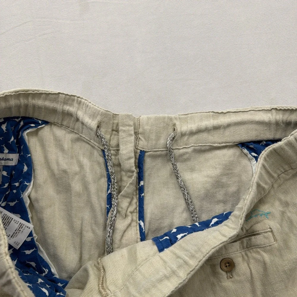 Tommy Bahama Pants Boracay Linen Blend Drawstring Beige Mens XXL